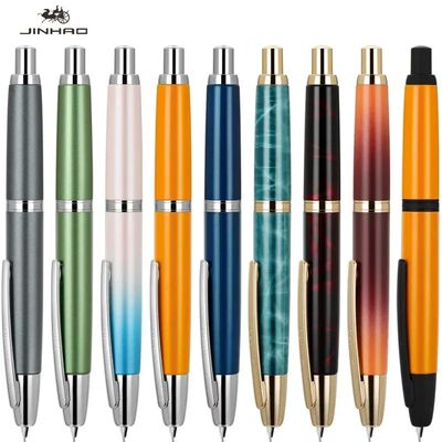 10 Press Retractable Fountain Pen EF/F Nib Clicking Pen Stat
