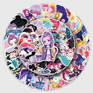 50 Kpop Witch Hunting Group Stickers Animation Demon Hunters