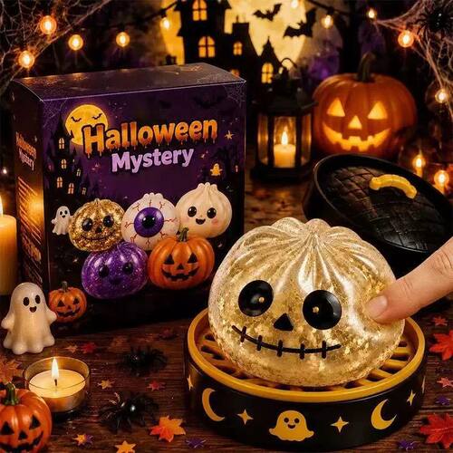 New Halloween Ghost DumplingsToy Soft Slow Resilience Squish