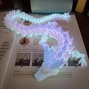 22/30/45cm New Luminous 3D Printed Dragon Glow in The Dark F