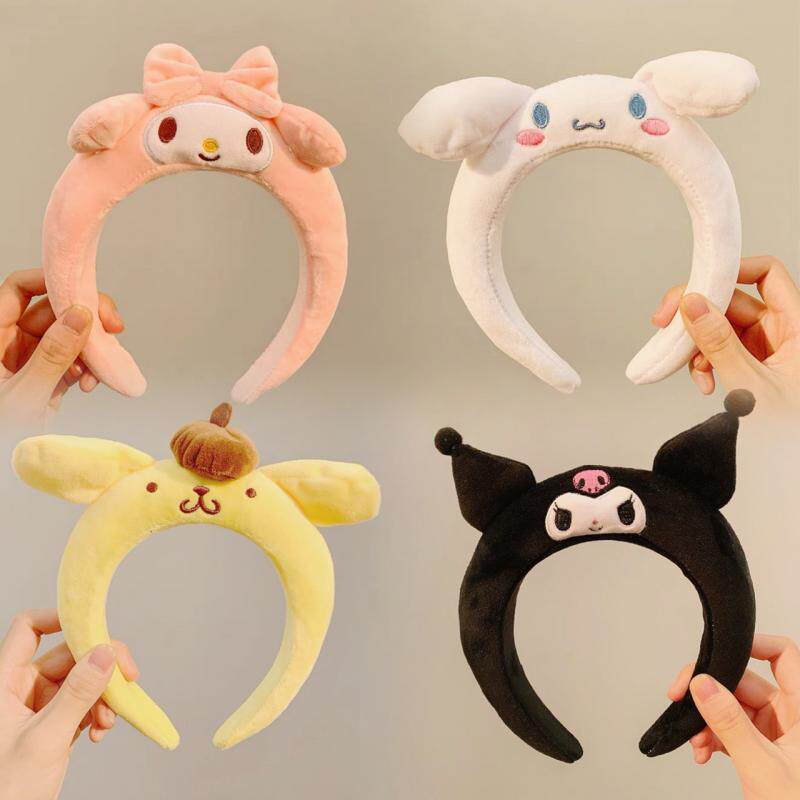 Kawaii Hair Band Sanrio My Melody Kuromi Cinnamoroll Pompom