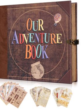 146 Page Our Adventure Book DIY Handmade Photo Album Scrapbo