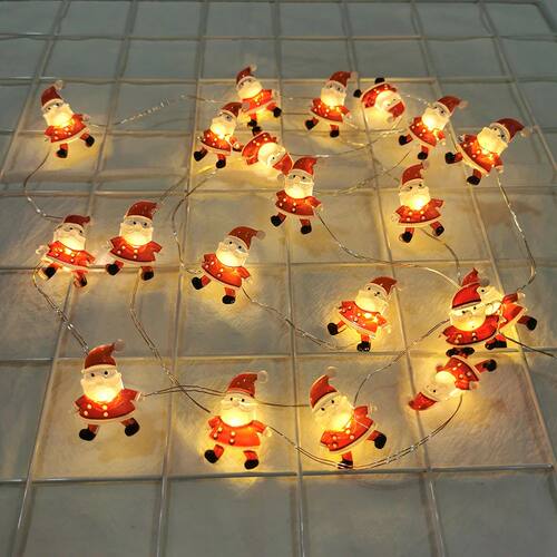 Runtowo Santa Claus Snowman LED Light String Christmas Decor