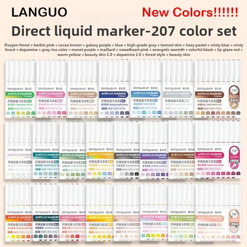 240/9 Colors Acrylic Color Markers Direct Liquid Paint Marke