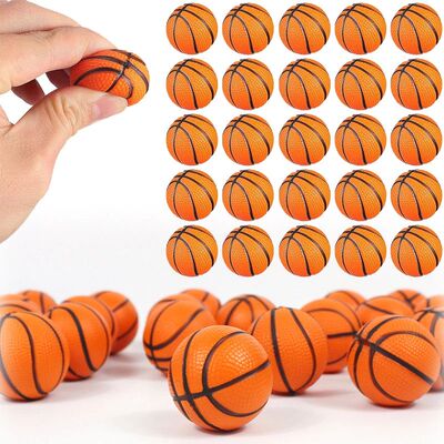 6/12/24pcs Mini Basketball Party Favors Squishy Mini Stress