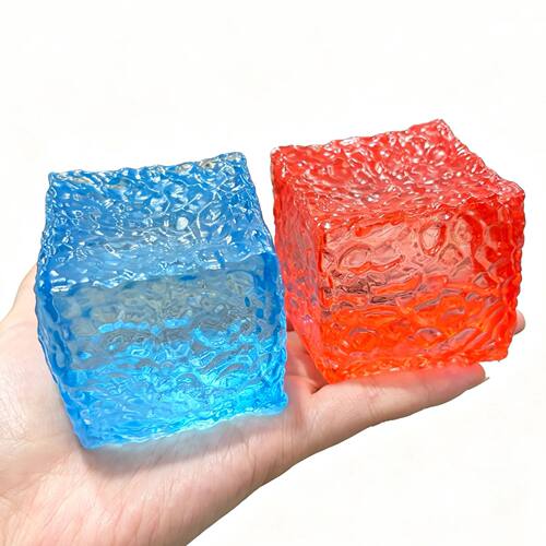 Squishy Ice Cube Maltose Fidget Toy Adults Stress Relief Squ