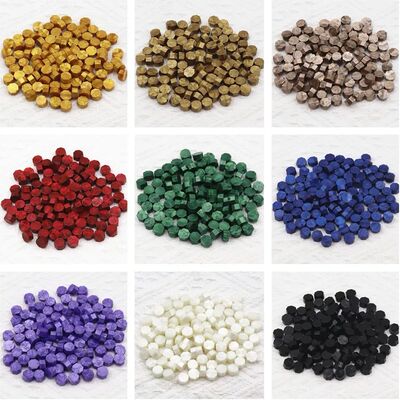 100pcs/bag Octagon Sealing Wax Beads For Seal Stamp, Handmak