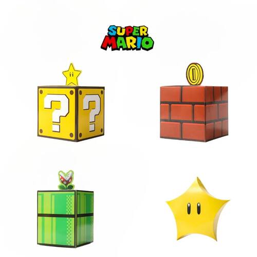 10pcs Super Mary Candy Box Game Peripherals Anime Figure Luc