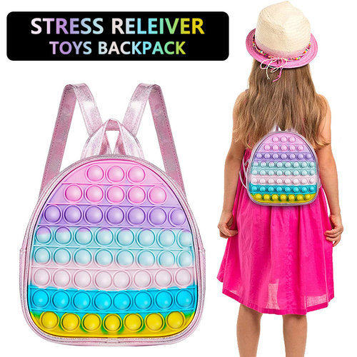 Pop Fidget Toys Backpack Its For Girls Kids Children Pops Fi