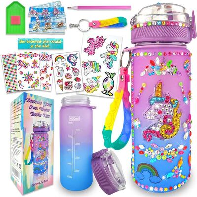 Decorate Your Own Water Bottle Kits for Girls DIY Mermaid Bi