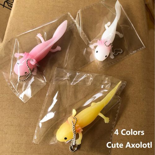 Axolotl Keychain Kawaii Newt Salamander Baby Fish Kneading T