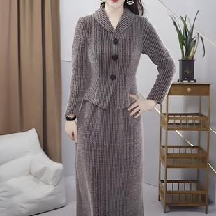 洋气妈妈时尚 已出货 贵妃绒显瘦大码 加厚新款 连衣裙 2025冬季