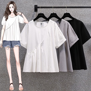 衬衣M 上衣宽松大码 4XL200斤 女装 实拍日本外单日系东大门棉麻衬衫