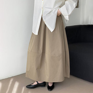 2026早春大码韩系百搭慵懒风松紧高腰蓬蓬裙花苞裙百搭灯笼半身裙