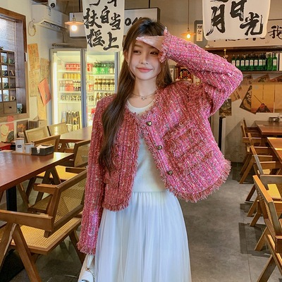 实拍定制重工粗花呢短外套小香风轻奢系列