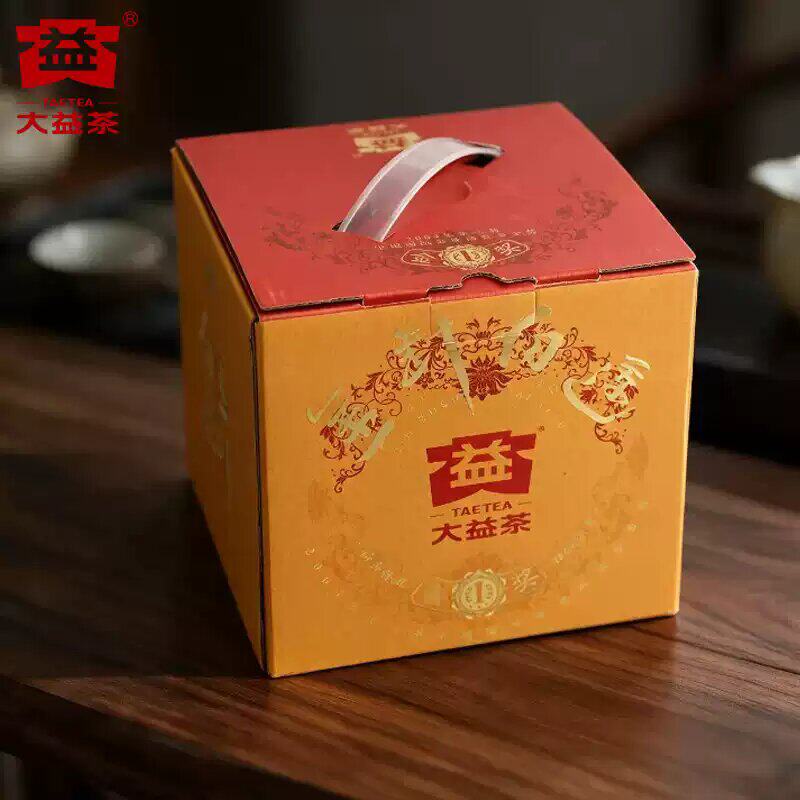 大益金针白莲宫廷熟茶250g茶叶