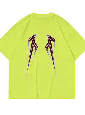 CYBER WING EMBROIDERED TEE 赛博羽翼主题刺绣短袖