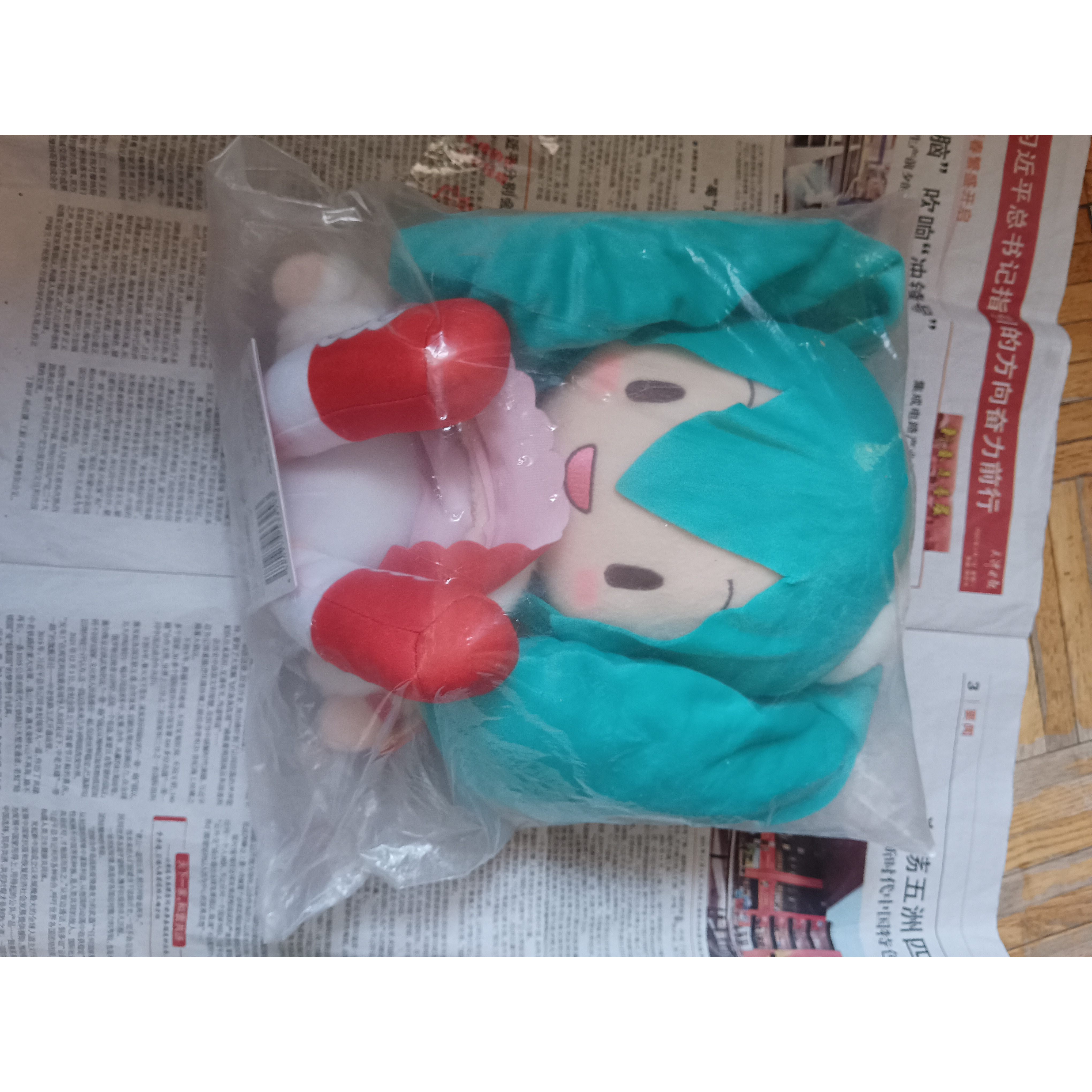 【正版清仓】世嘉VOCALOID初音未来圣诞毛绒fufu