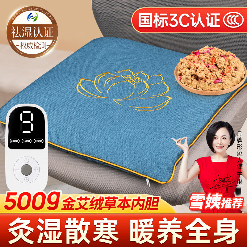 艾灸坐垫子电加热艾绒艾草热敷包毯发热办公室臀部屁股久坐暖屁垫,保健用品,艾灸/艾草/艾条/艾制品,淘宝优惠券,粉丝福利购,淘宝优惠卷