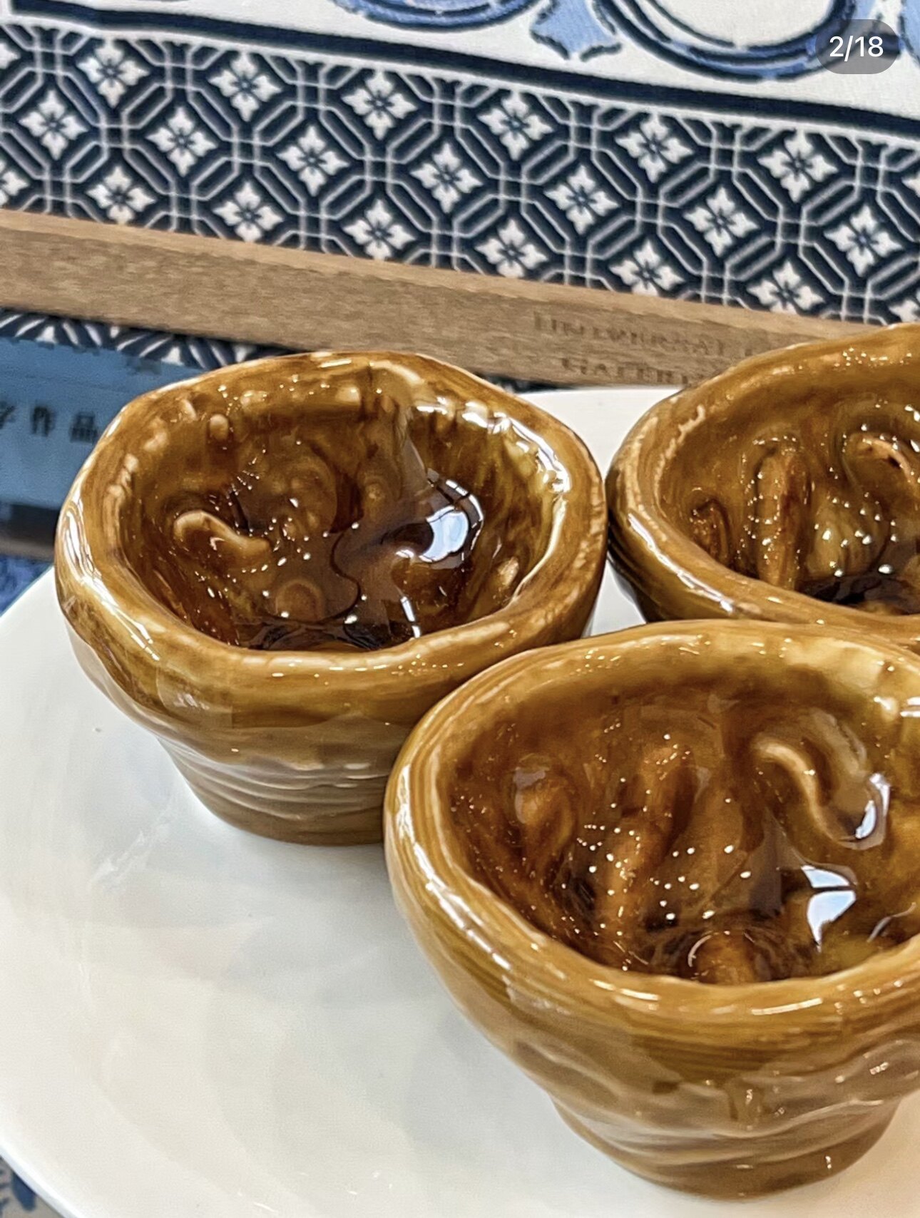 澳门万象画廊书屋|特色冰箱貼葡挞陶瓷小酒杯*杯底有澳门刻印