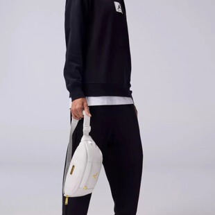 JORDAN腰包中性款 洋气皮革胸包 户外运动斜挎包男女时尚