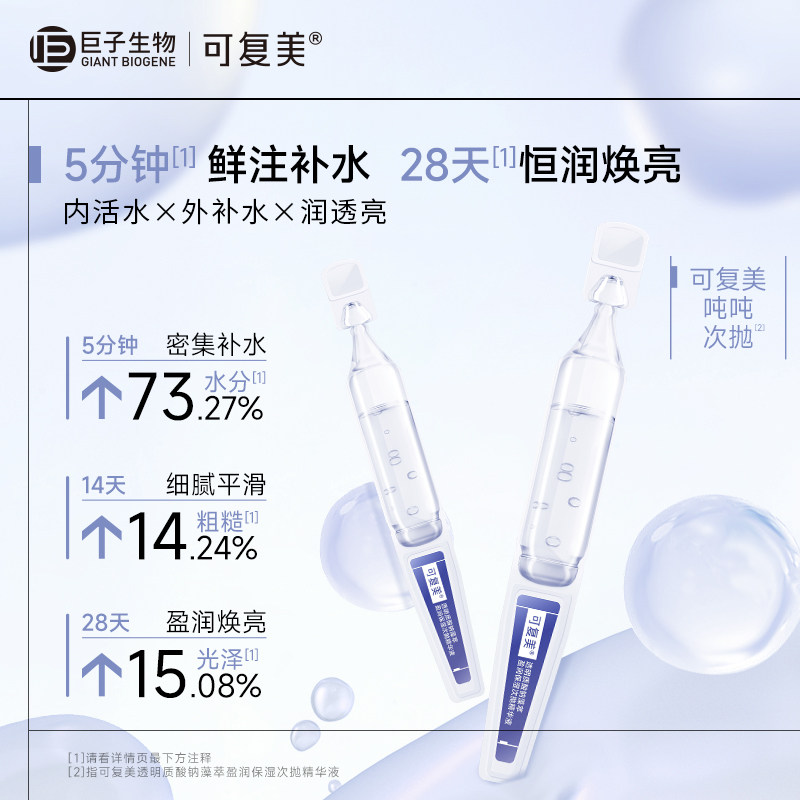 【LJQ直播间】可复美吨吨次抛保湿次抛精华液30支 测试勿拍