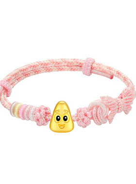 vana足金海绵宝宝派大星笑脸串珠