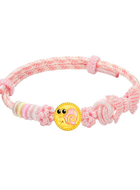 vana足金999海绵宝宝小蜗串珠