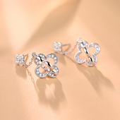 vana幸运四叶草耳坠女款 轻奢S925纯银耳钉耳饰新年生日礼物送女友