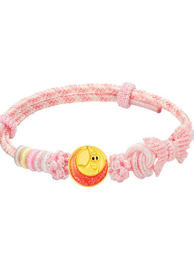 vana足金海绵宝宝派大星弯月串珠