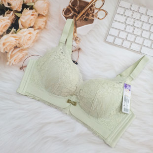艾薇莉特软钢圈精致蕾丝性感舒适薄杯聚拢内衣上托文胸1280B杯