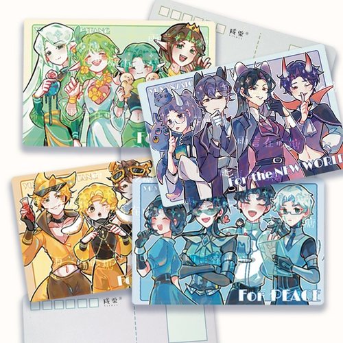 轨迹光栅卡明信片贺卡朋友礼物周边 雨言在吃糖官方《MBTI无题》