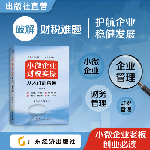 小微企业财税实操从入门到精通 许小恒著 专门为小微企业老板、高管、财会人员量身打造的财税管理课 企业管理 财务管理 财税管理