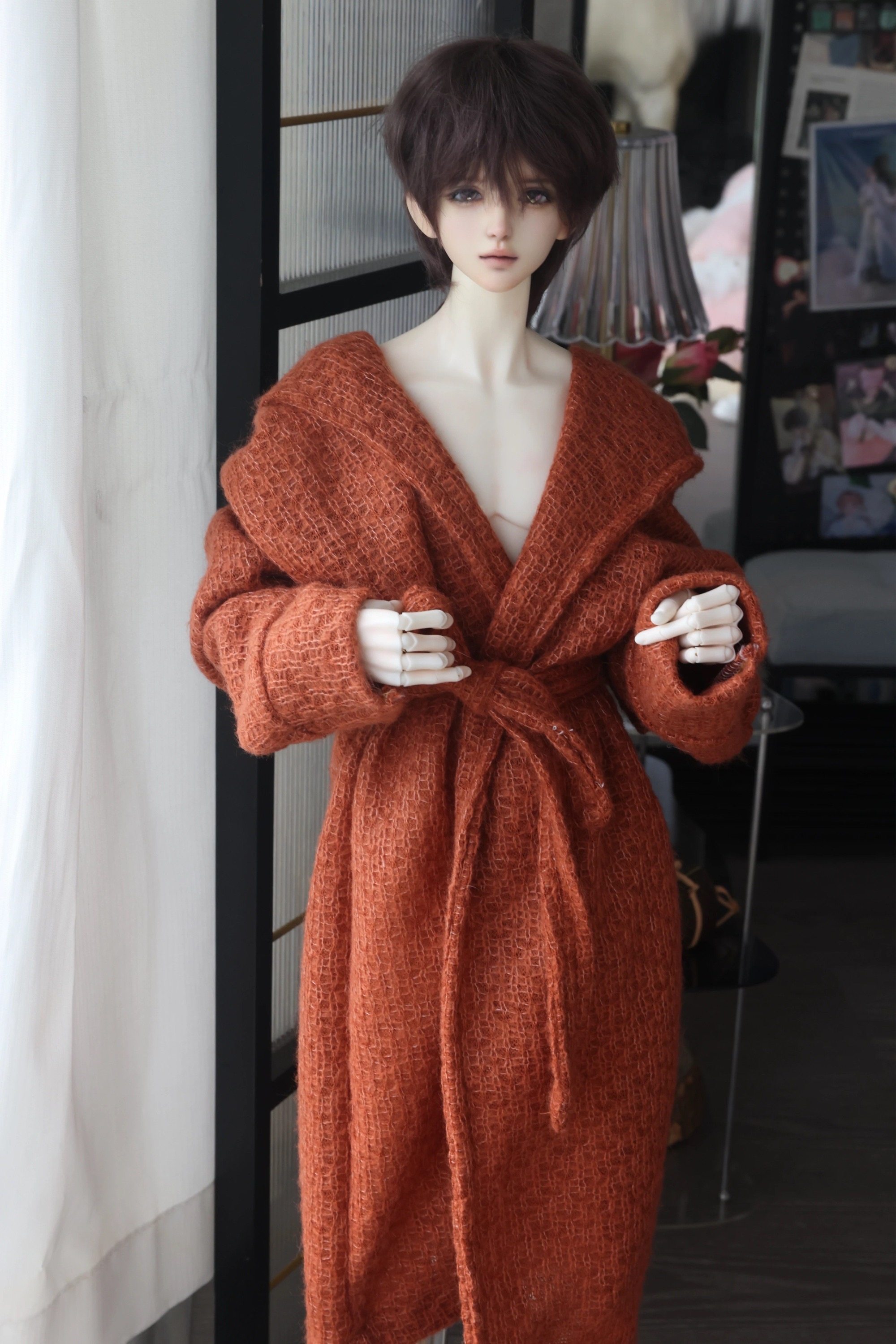 BJD娃衣外套68/70/73/75/77叔长款连帽毛衣开衫外套,模玩/动漫/周边/娃圈三坑/桌游,BJD娃衣,淘宝优惠券,粉丝福利购,淘宝优惠卷