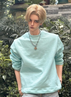 BJD娃衣马卡龙色休闲长袖卫衣id75dz75 dk75 uf75 yc77壮瘦通穿