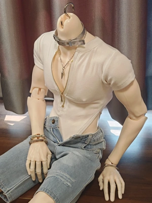 BJD75叔娃衣上新 拉链款连体衣 绑带连体衣 id75叔yc77 dk75 通穿