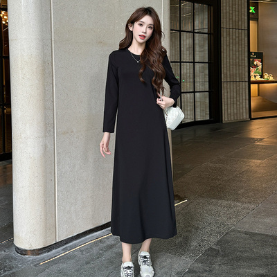 休闲显瘦百搭打底连衣裙女