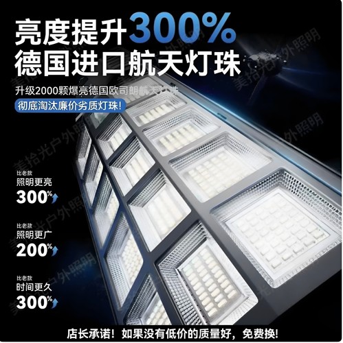 太阳能人体感应大功率庭院灯