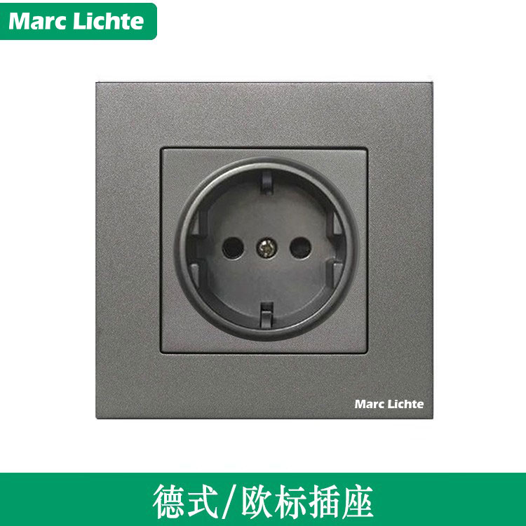 广东销量过万灰色欧标插座面板