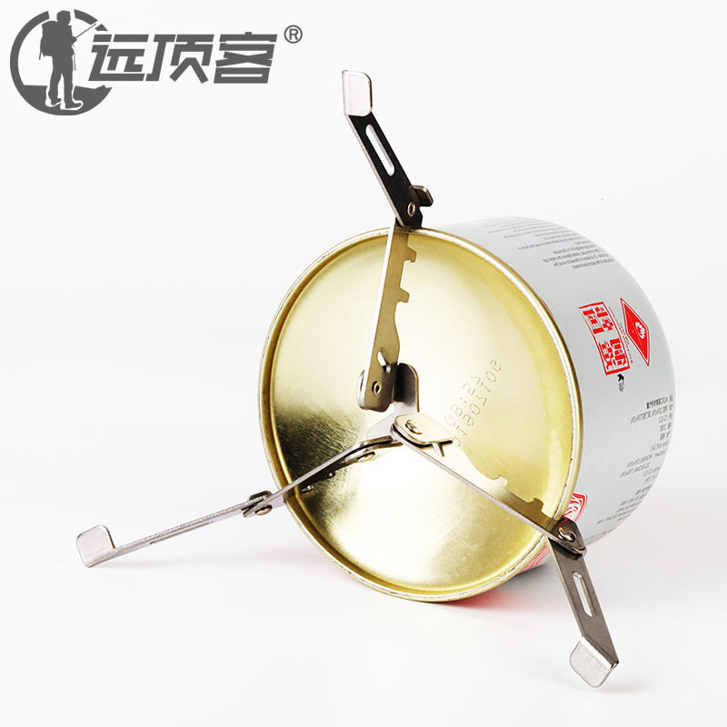 户外气罐支架430不锈铁适用110g230g450g扁罐卡式罐露营