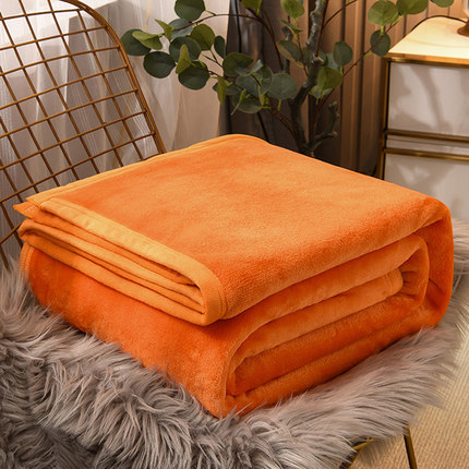 毛毯加厚法兰绒床单珊瑚绒牛奶绒办公室午睡空调毯子保暖床垫盖毯