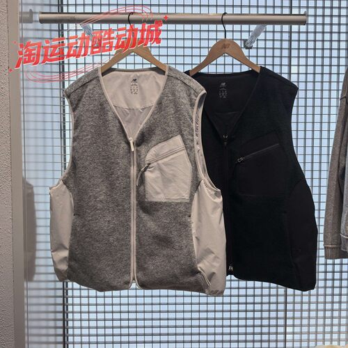 NEW BALANCE NBGREY系列26新品冬季男女款拼接羽绒马甲UJ62S71F