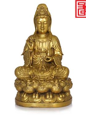 全铜观音佛像家居工艺品
