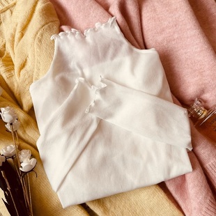 内搭毛衣加绒加厚网纱1219e 秋冬2025新款 高领蕾丝打底衫 女长袖