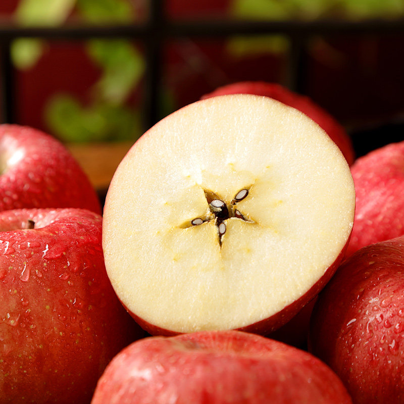 每天水果优选 甘肃静宁苹果 脆甜多汁红富士苹果当季新鲜整箱包邮,水产肉类/新鲜蔬果/熟食,苹果,淘宝优惠券,粉丝福利购,淘宝优惠卷