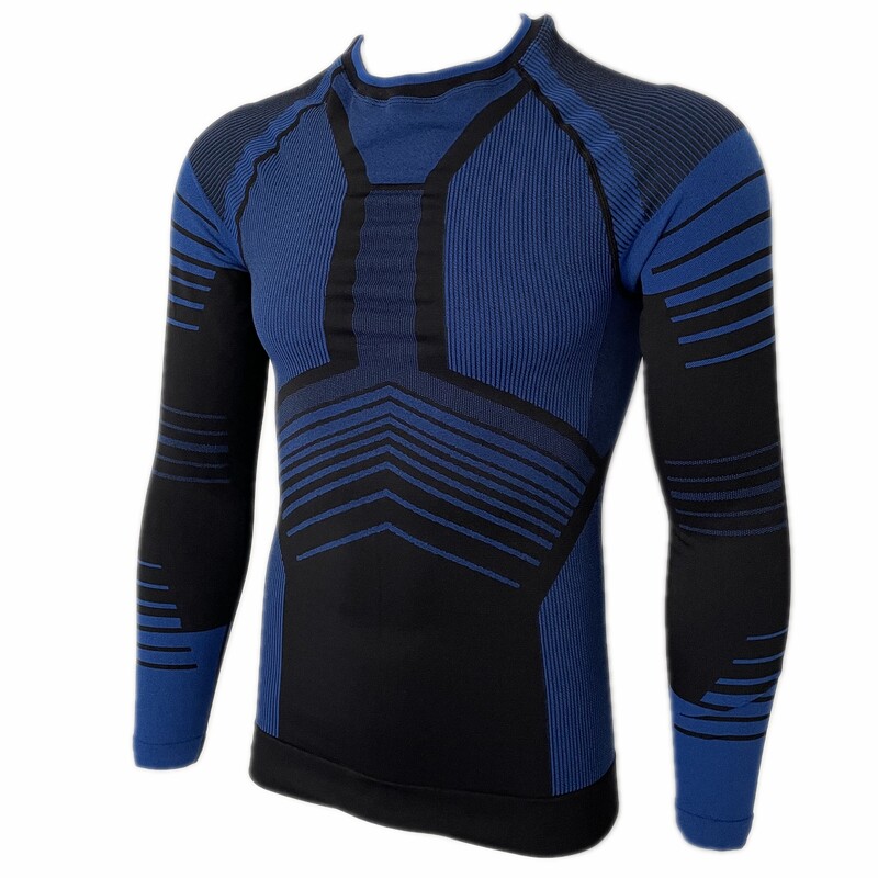 出口德国男士运动紧身衣健身跑步排汗速干长袖T恤滑雪户外吸湿