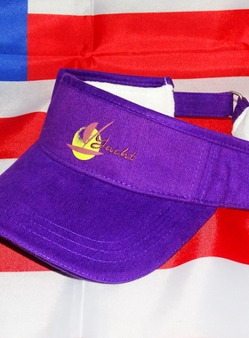 复古空顶帽落日元素混合紫色帽街舞dancer配饰头戴帅气说唱流行