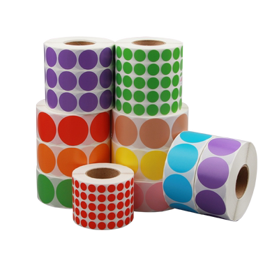 【送笔】彩色圆形手写标签纸贴纸