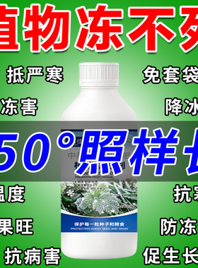 植物防冻剂植物防冻抗寒剂果树蔬菜花卉大棚通用型耐低温防抗冻液