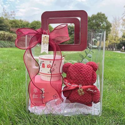 透明手提袋礼品结婚节日送礼